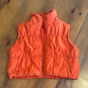 Orange Crop puffer vest